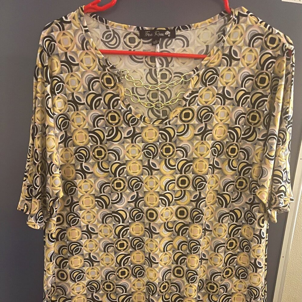 Blouse with Gold Chain